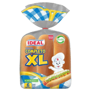 Pan De Completo Hot Dog XL Ideal 528 Gramos