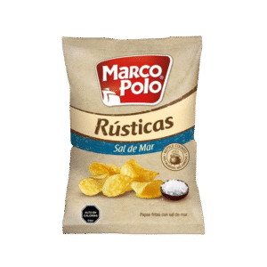 Papas Marco Polo Fritas Rusticas Sal De Mar 130 Gramos