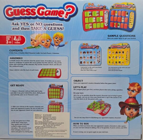 JUEGO  DE ADIVINANZAS- GUESS GAME ?